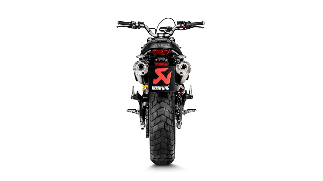 Akrapovic Dual Titanium GP Slip On Exhaust Ducati Scrambler 1100